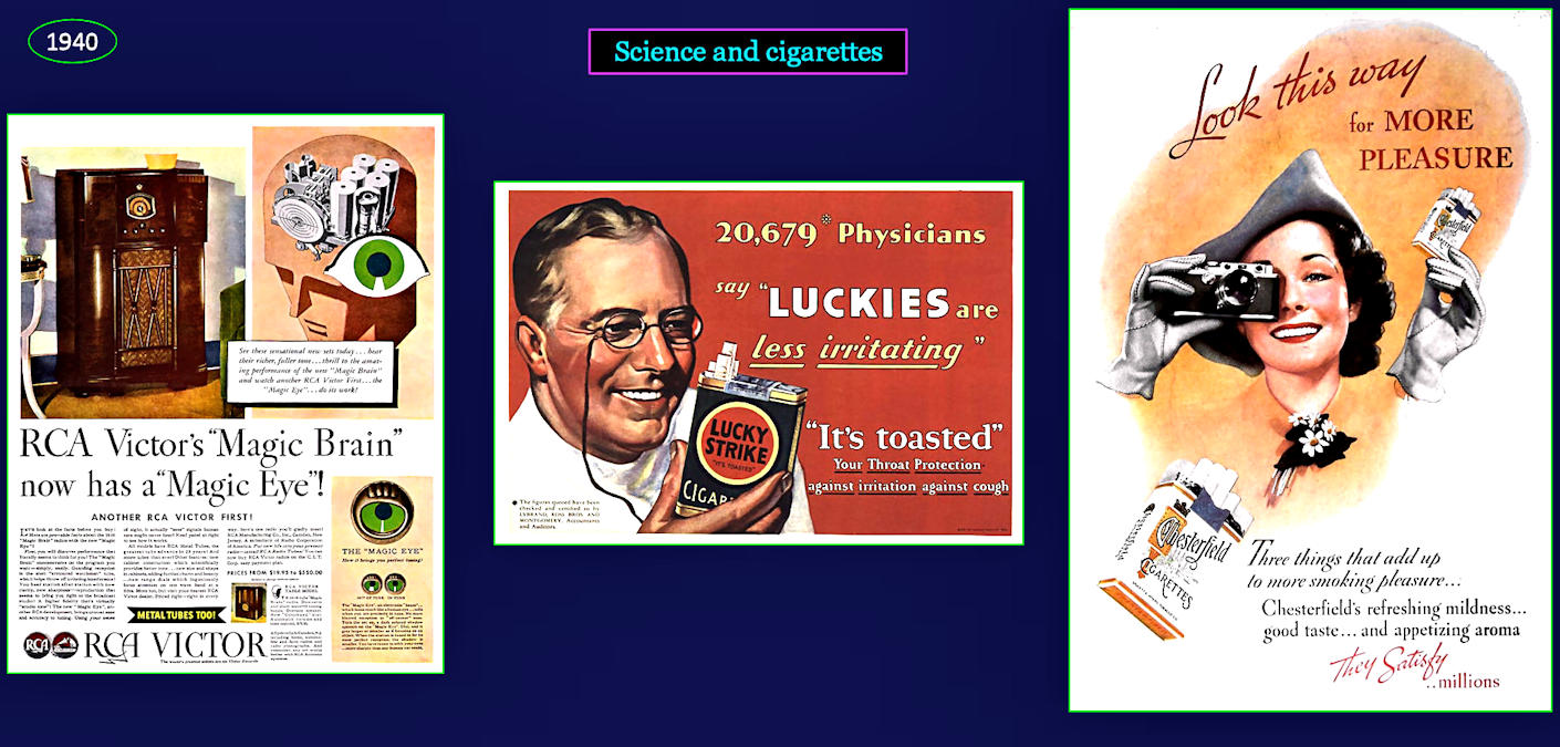 Science and cigarette ads, 1940